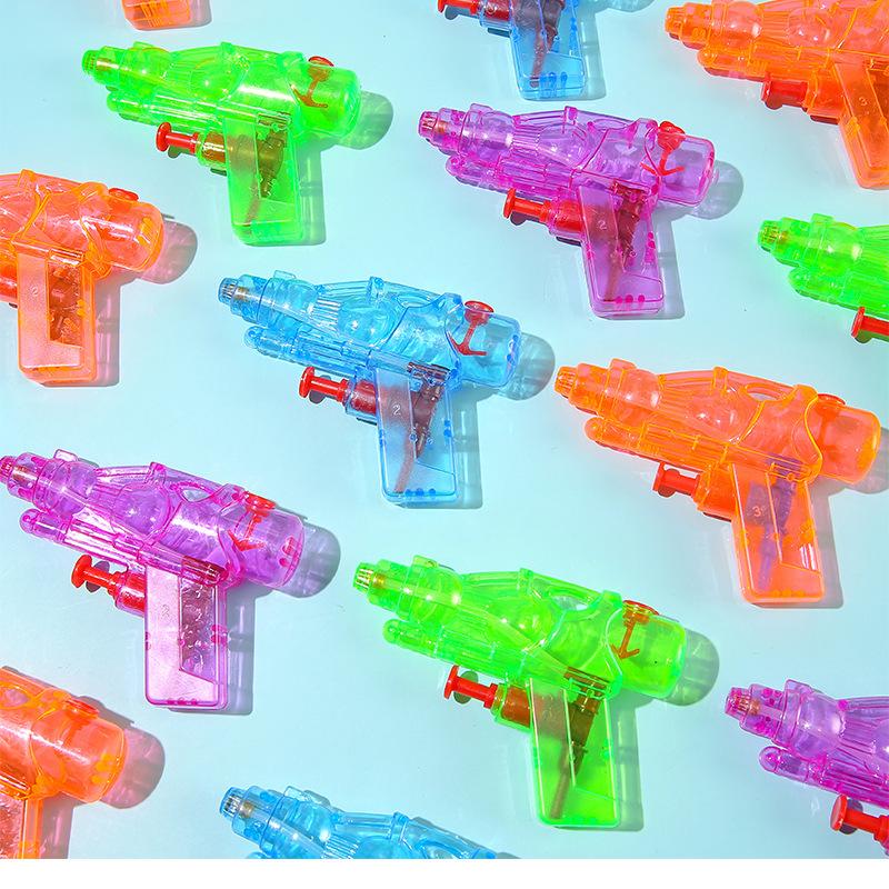 Water Gun Squirt Toys Mini Candy Color Portable Kids Transparent Small Water Rifle Summer Children's Gifts Toys Easy Operation
