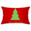 Christmas Simple Print Series Peach Skin Waist Pillowcase Home Sofa Pillowcase Office Pillowcase