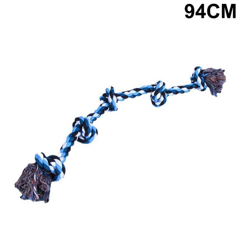 

Durable 3-Strand Rope Dog Toy - Interactive Chew Toy for Large Dogs (Red/White/Blue Tassel Design)