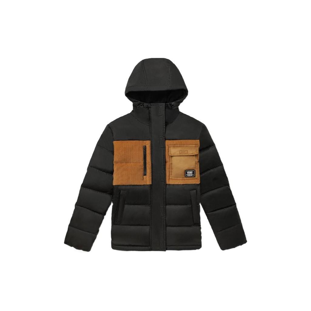 Мужские пуховики Vans Черный С капюшоном Умеренный Другое VN0A5F6VBLK M
