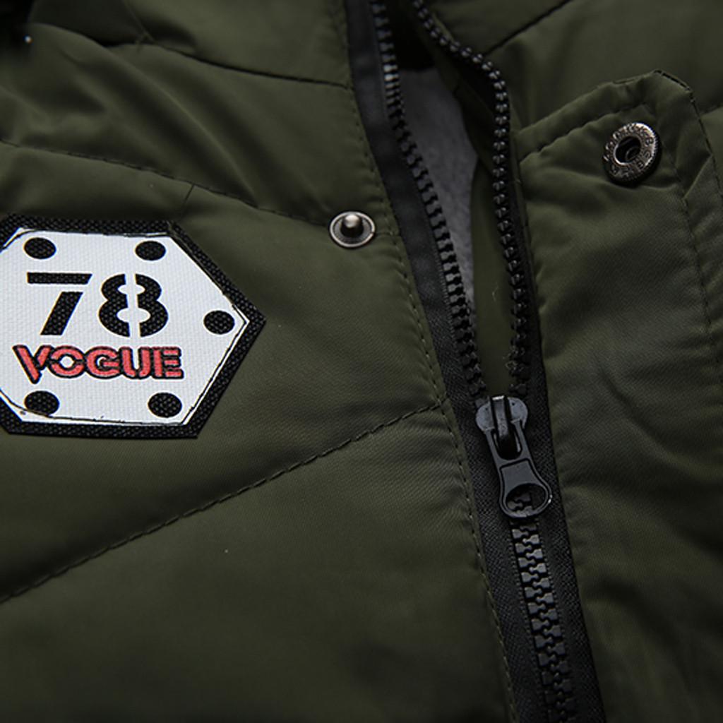 Módní kabát Dětská zimní bunda Kabát Chlapecká bunda Teplé dětské oblečení s kapucí