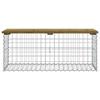 VidaXL Design Gabion Garden Bench 103x44x42 Cm Impregnated Pine Wood 834361