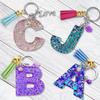 220 Pcs Resin DIY Crafts Jewelry for Key Ring with Chain Jump Rings Screw Eye Pins Golden Silver Keychain Rings Set
