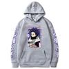 My Hero Academia Anime Streetwear Hitoshi Shinso Print Hooded Men Women Prevalent Hoodies Oversized Sweatshirt Harajuku Pullover