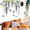 Wall Stickers Kitchen Office Room Decoration Hanging Colorful Flower Vine