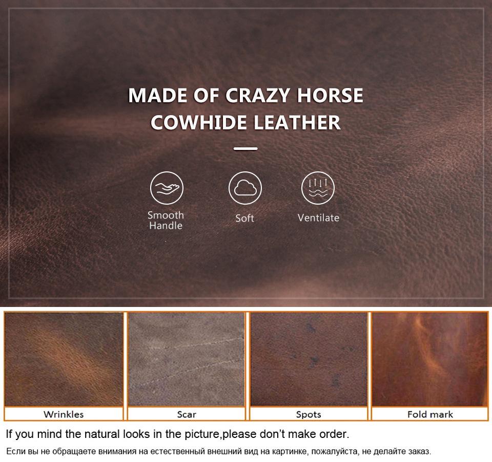 Vintage Crazy Horse Leather Watch Storage Box Set - Portable, Oval Design for Travel