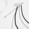 Heart Pants Chain Pin Minimalist Style Trouser Fastener Tassel Chain Brooch  Jewelry Accessories