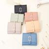 Women's Short Wallet with Simple Buckle and Foldable Handbag for Women