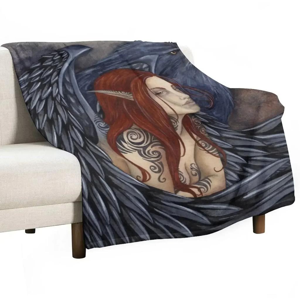 The Morrighan Throw Blanket christmas decoration Thin Baby Bed linens Soft Plaid on the sofa Blankets
