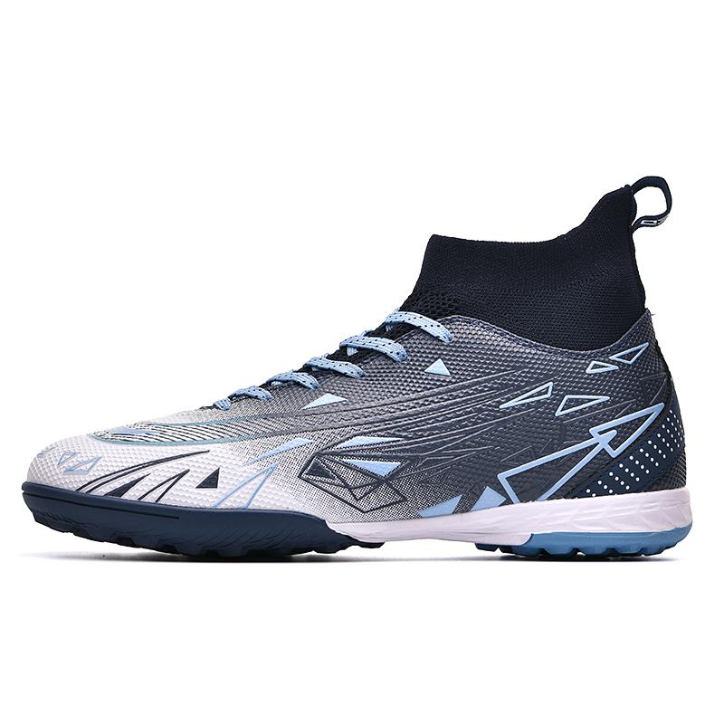 

Mens Football Footwear Fg/Tf High-Top Latest Anti-Skid Breathe Artificial Turf Five-A-Side Football Footwear Trendy Soccer Boot Teenagers 36