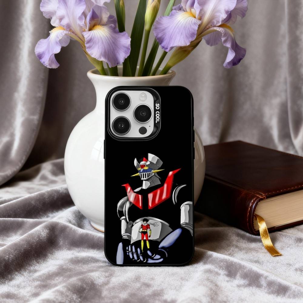 

Animation UFO R-Robot-T G-Goldorak-K Phone Case For iPhone17,16,15,14,13,12,11 Plus,Pro Max Black Candy silver phone case iPhone14Plus