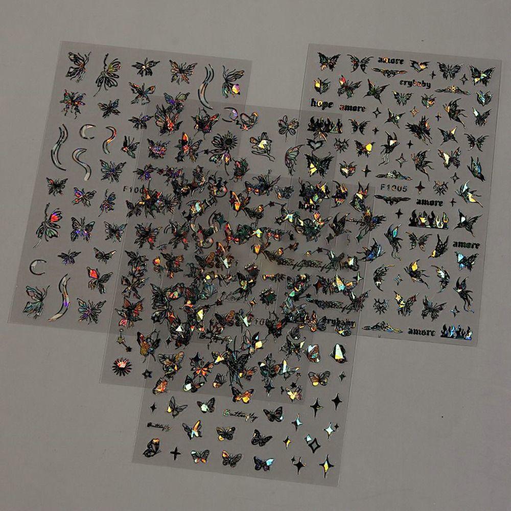 Y2K Nail Art Decoration Nail Art Decal Glitter Shining Nail Art Sticker  DIY Manicure