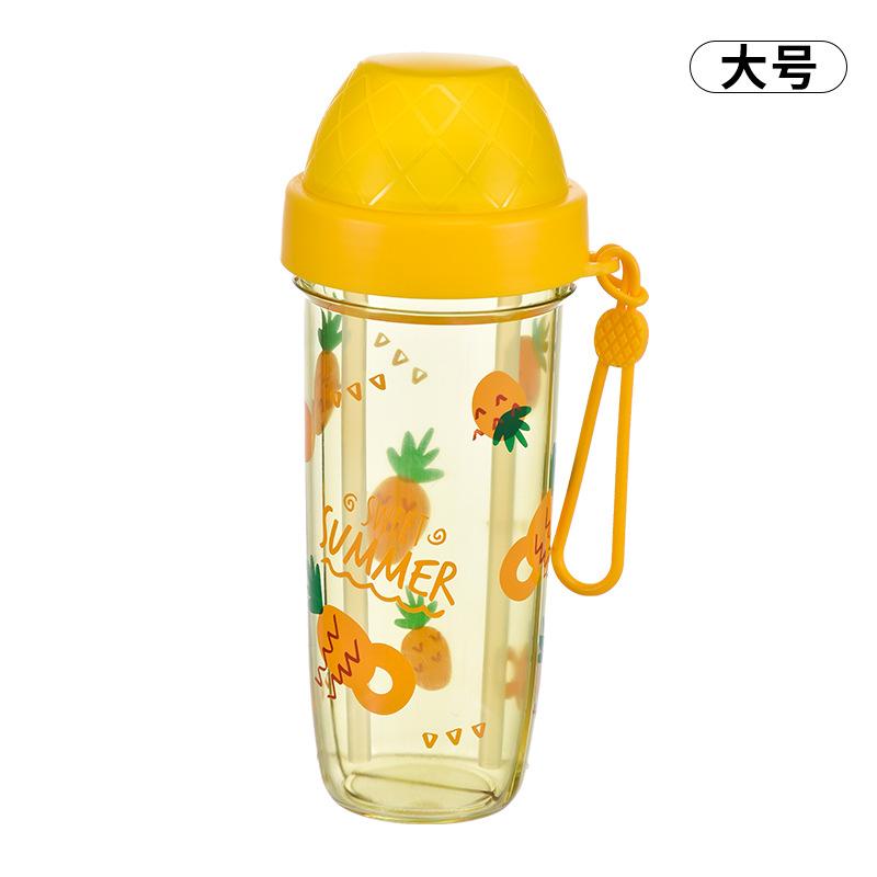 Water Bottle Internet Celebrity Straw Cup Girls High Value Sub-warehouse Plastic Water Cup Can Not Be Broken Outdoor Portable Children Cold Brew Cup
