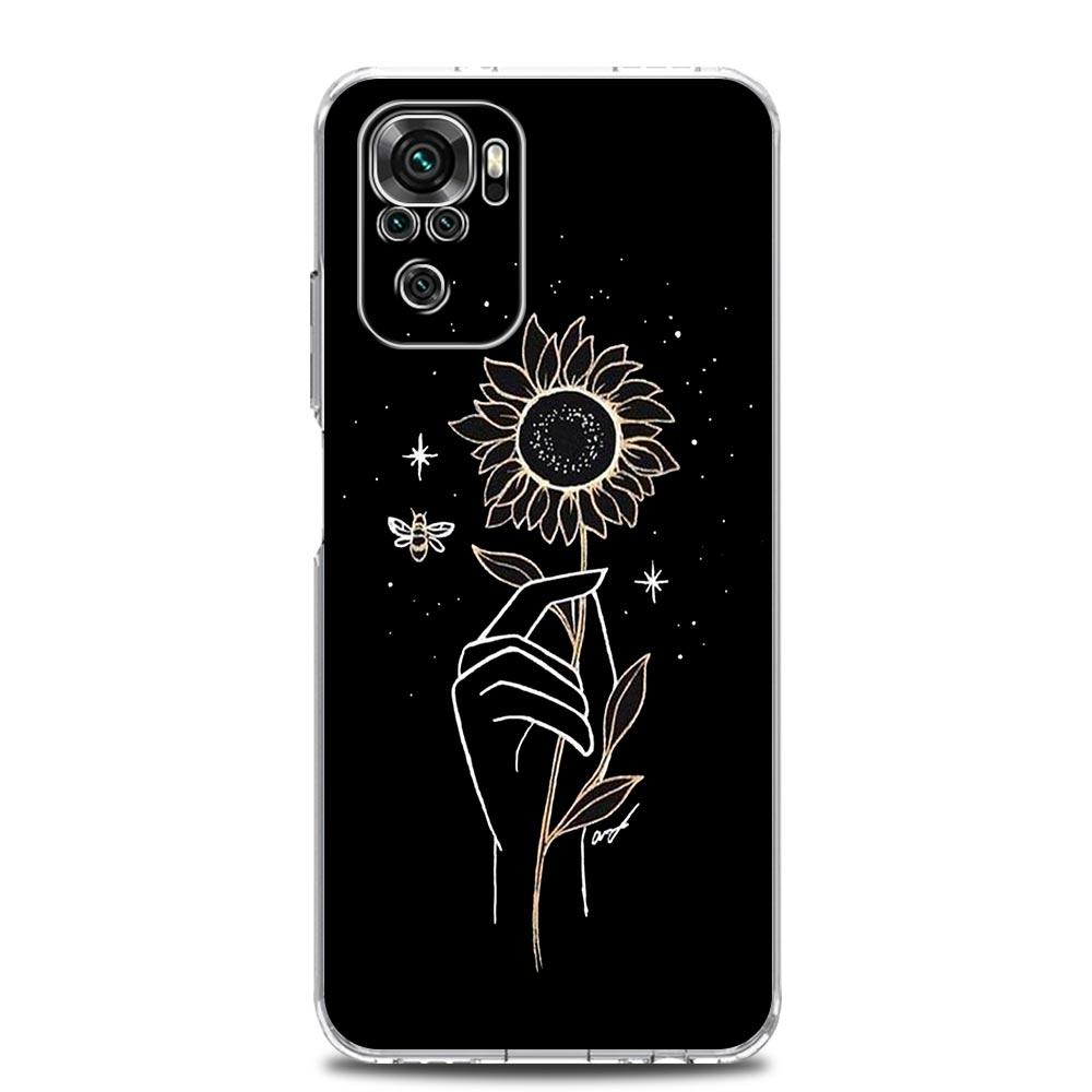 Moon Tarot Cat Aesthetic Soft Phone Case For Xiaomi Redmi Note 12 11 9S 9 8 10 Pro Plus 7 8T 9C 9A 8A K40 Gaming Clear Cover