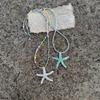 Unique Starfish Pendant Necklace Adorable Animal Jewelry Modern Streetwear Necklace Suitable for Boys and Girl Present