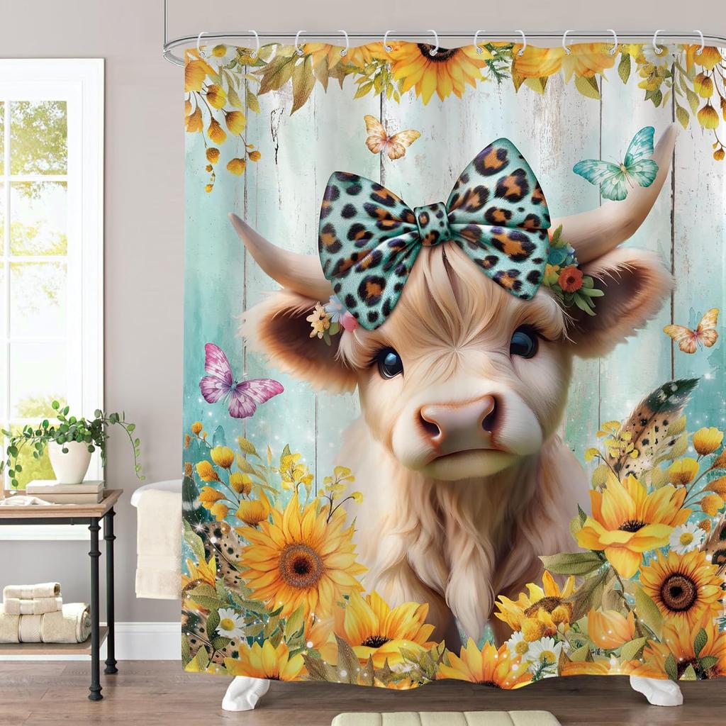Funny Dog Shower Curtain Vintage Hilarious Dachshund Bath Soap Cute Animal Puppy Pets Bubbles Duck with Hooks Fabric Waterproof