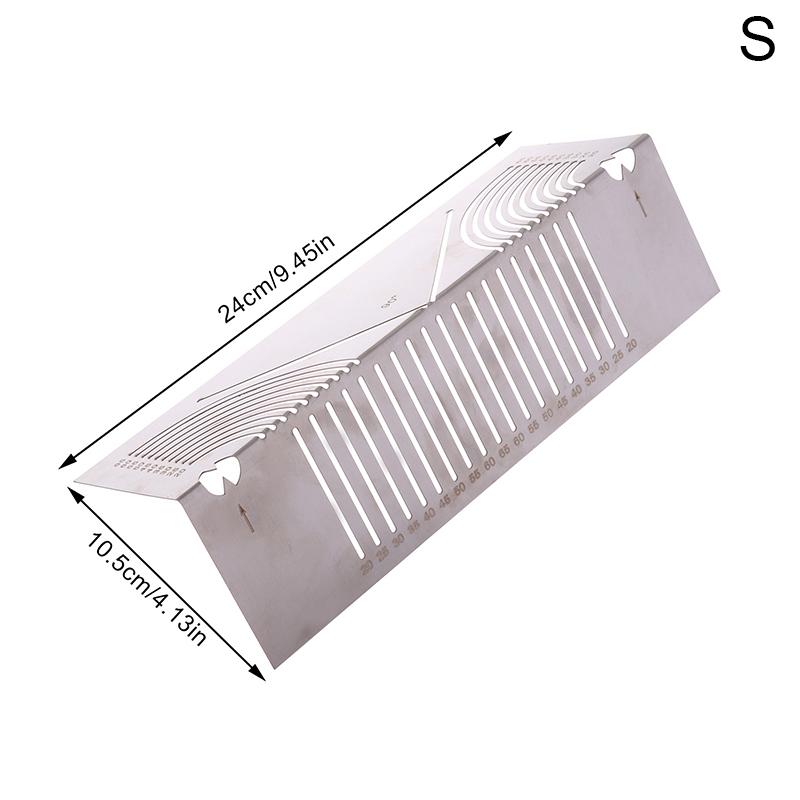 

Aluminum Alloy Precisionflex Angle Measuring Ruler Multifunctional Arc Marking Gauge Tool Degree Square Woodworking Angle Ruler S