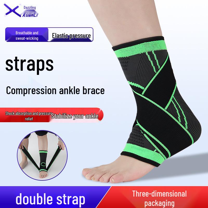 

Компрессионный бандаж на голеностоп на шнуровке - Унисекс, спортивный нейлон, эластичный и согревающий для комфорта и стабильности Black S Single