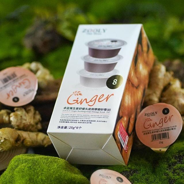 ZOOLY - No.8 Ginger Scalp Soothing Massage Scrub (Travel Size) 25g x 6pcs