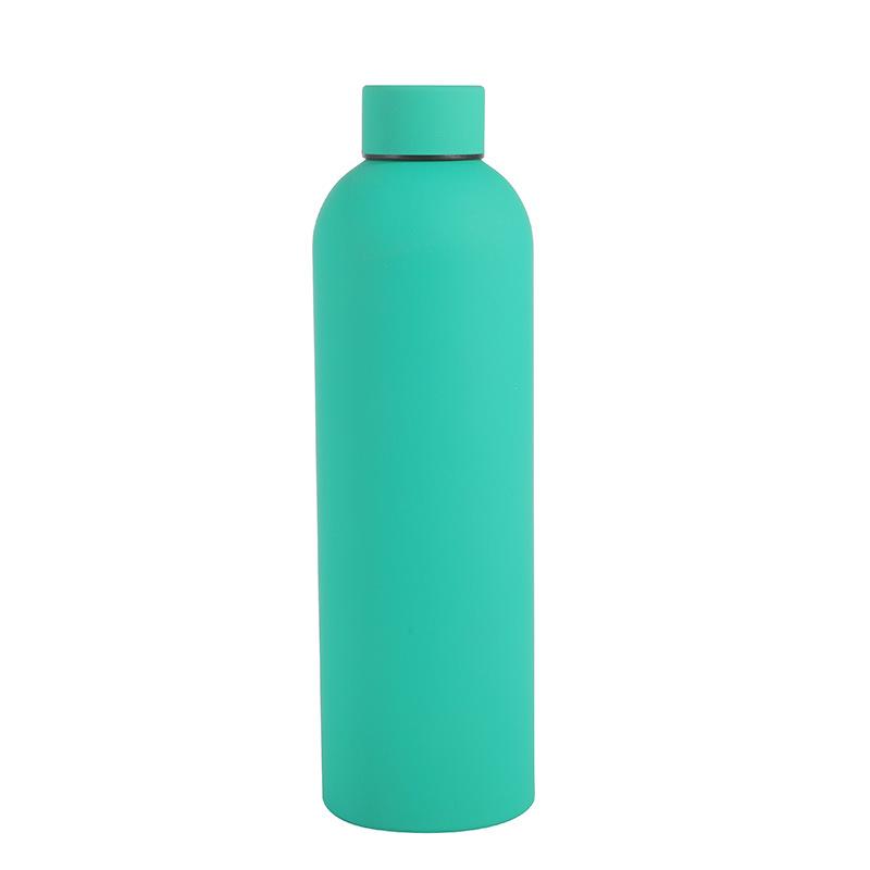 750ml Frosted Stainless Steel Sports Thermos Bottle with Narrow Mouth