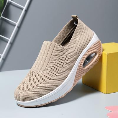 Couple Sneakers Mesh Breathable Casual Shoes Air Cushion Sport Walking Shoes Designer Wedge Platform Shoes for Women Men Loafers