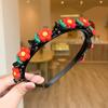 Colorful Flower Children's Wave Hair Hoop Korean Kids Teeth Headband  Hair Accessories
