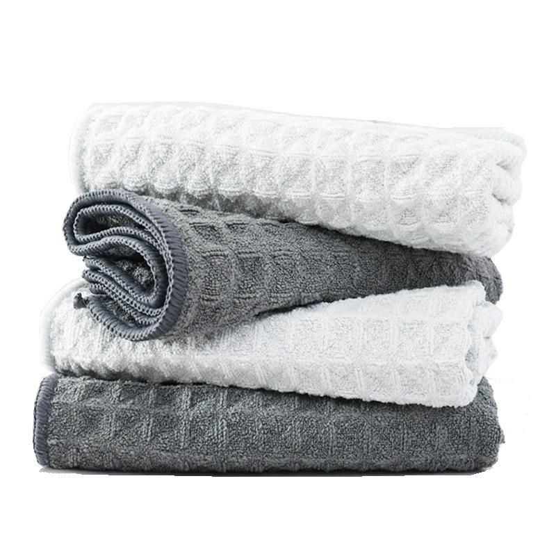 Waffle Pattern Coffee Milk Tea Shop Bar Cleaning Cloth Household Absorbent Kitchen Dish Cloth Pineapple Pattern Cloth