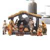 Christmas Nativity Set Holy Family Miniature Figurines Small Nativity Set Tabletop Christmas Ornaments For Christian Home Decor