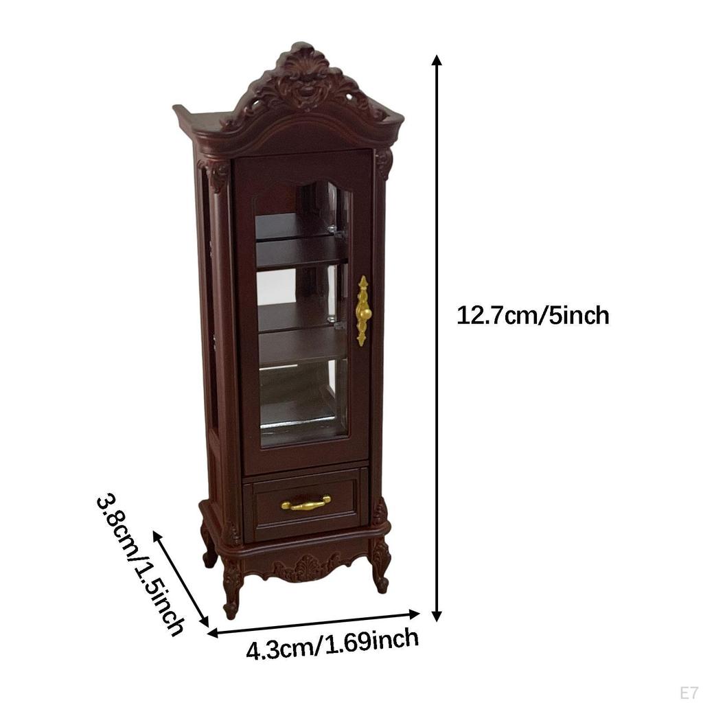 1:12 Dollhouse Cabinet Can Be Open Props Furniture