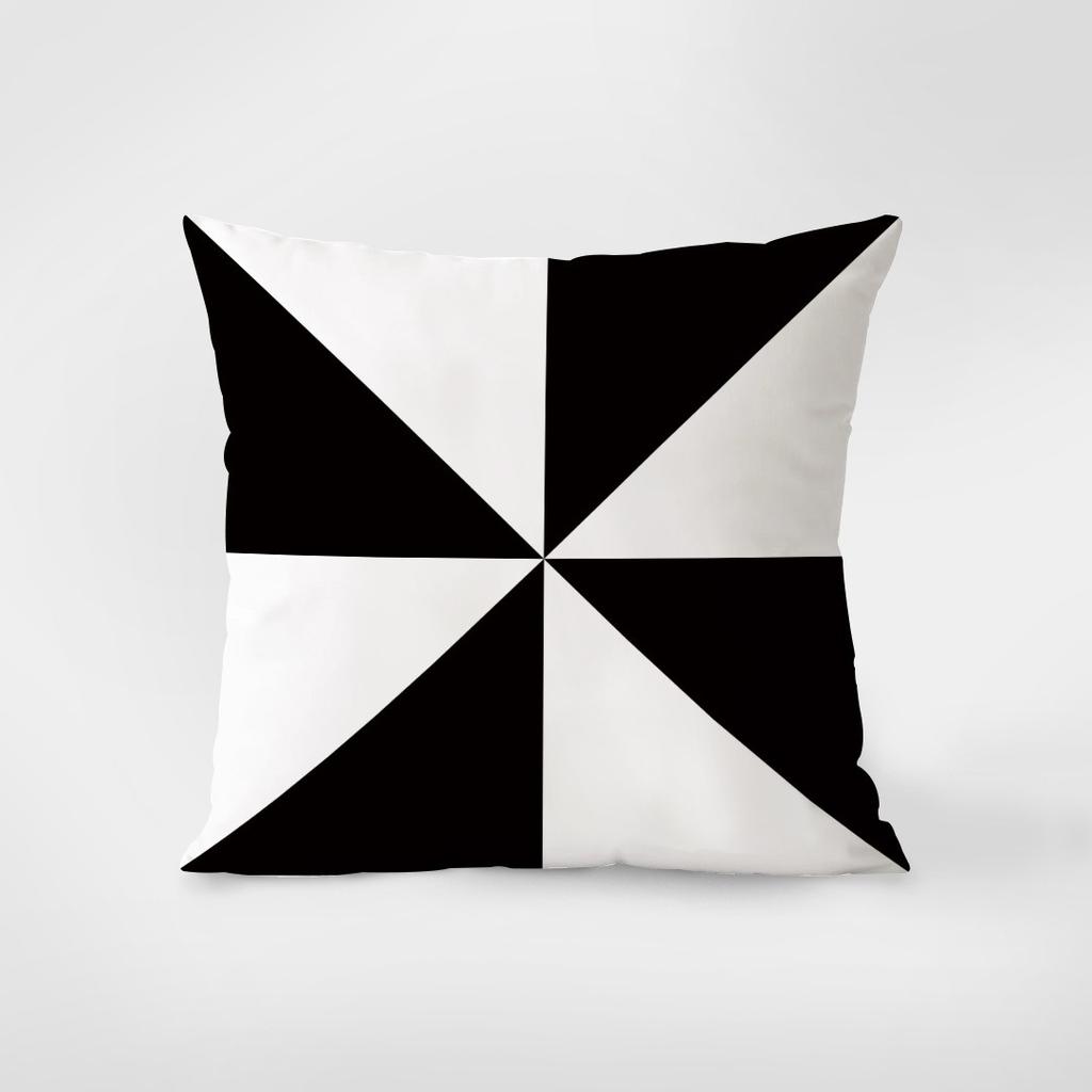 Abstract Black and White Pattern Pillowcase Interior Decoration Office Living Room Home Pillowcase