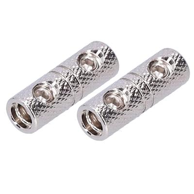 Guosi Power Cord Terminals, 8 Gauge Input and Output Durable Audio Cable Coupler Nickel