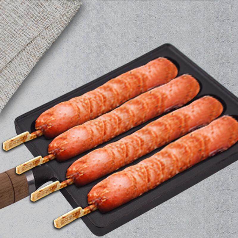 ZISIZ Cast Iron Grilled Sausage Plate