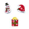 3Pcs/Set Exquisite Brooch Pins Geometric Elk Snowman Christmas Hat Charms Clothing Brooches