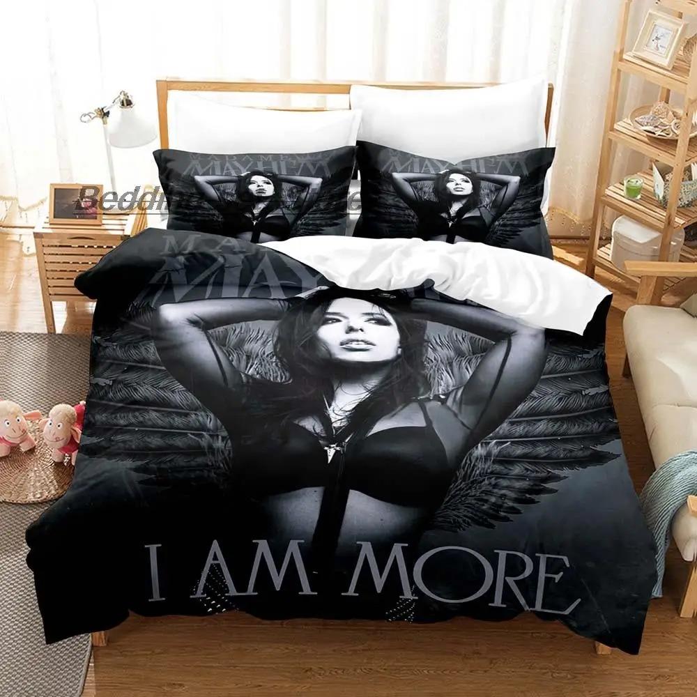 

Комплект постельного белья Mayhem с эффектом потертости Односпальный Полуторный Двуспальный Кинг-сайз Комплект для кровати Взрослый Детский Спальня Наборы пододеяльников Комплект простыней с принтом скелета EU Single 135x200cm