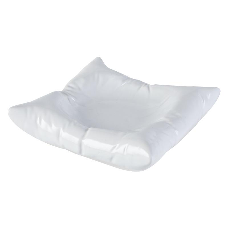 Kreativer Keramik Salatteller Küchengeschirr Speiseteller Pasta Steak Dessertteller Kissenförmige Dessertschale Salatschüssel