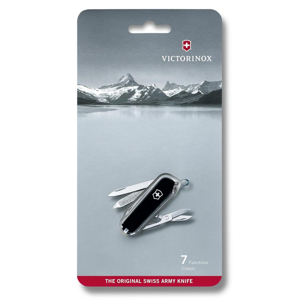 VICTORINOX Classic SD Dark Illusion Outdoor Camping for Disaster Screwdriver Multi-tool - Convenient, Compact, Emergencies, Preparedness, DIY,