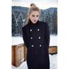Women's Coats - Fall Winter Women's Mid-length Wool Coat Slim Fit Stand Collar Fashion Elegant Women Outerwear