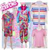 New Cross-border Movie Barbie Cos Costume For Barbie Ken Punk Style Jacket Moisture-wicking Fabric