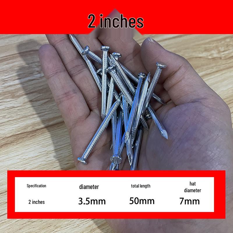 Multi-Purpose Steel Nails for Hanging Pictures and Frames on Concrete or Wood Walls