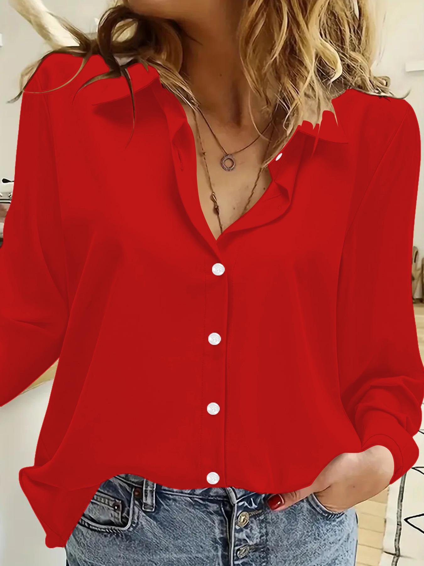 2026 Spring/Autumn Women s Versatile European & American Style Shirt S