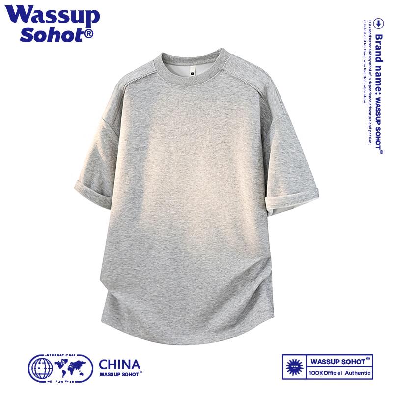 Wassup Sohot Men s Trendy Short Sleeve T-Shirt 5XL