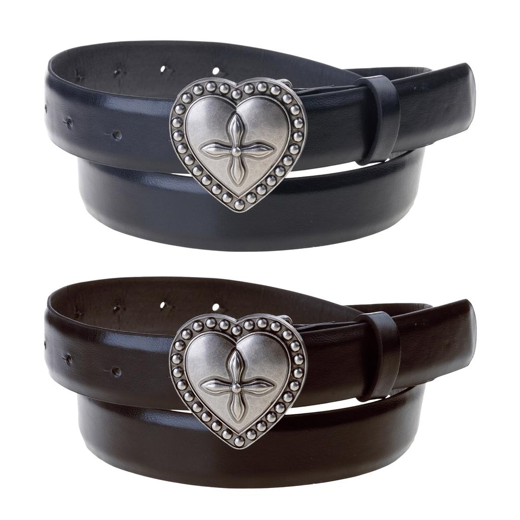 Y2K Waist Belt For Women with Engraved Metal Buckle Western Design Snap Buckle Waist Strap for Casual and Concert Outfit