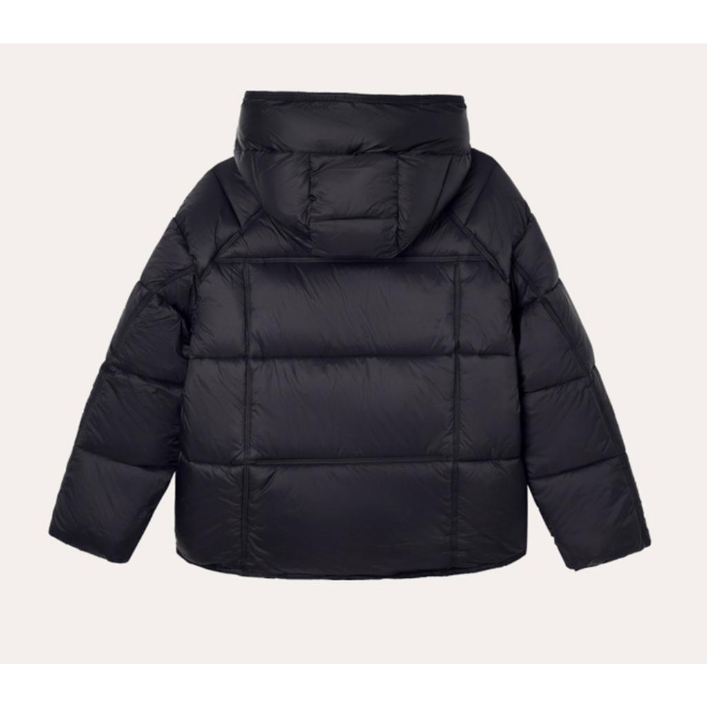 Winter Women's Short Down Jacket, Petite Size, Off-white, High-end Plus Size Loose Fashion Korean Style White Goose Down Coat