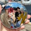 Miroir Rond Mini 7,5 cm / 9,5 cm Miroirs Selfie de Voyage Miroir Sphérique Convexe Grand Angle Portable pour IPhone Samsung Vlogging