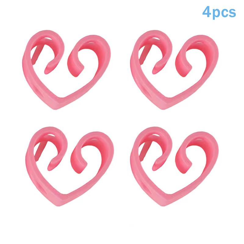 Heart-Shaped Reusable Chopsticks Helper For Adults Kids Chopstick Training Aid Non-Slip Chopstick Hinges Connector розовый фото