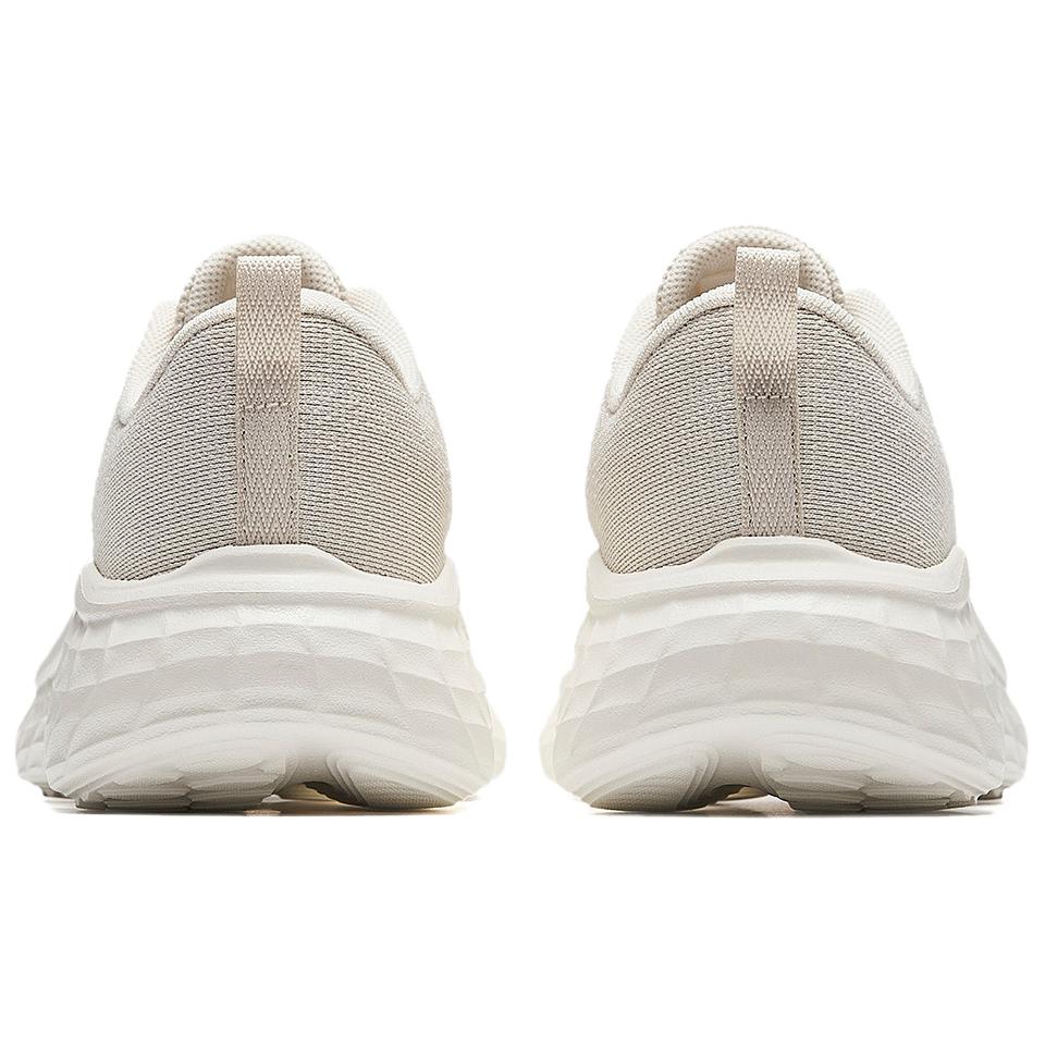Anta Qingyun 2.0 Fashion Versatile Shock Absorbing Wear Resistant Low Top Casual Running Shoes Women sneaker Gray Beige 122415501S-1