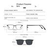 3 In1 Blue Light Blocking Glasses with Magnetic Polarized Clip-On Sunglass Lens Multi-use Polarized/ Night Vision Eyewear