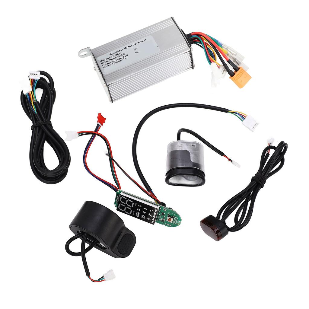 7Pcs Electric Scooter Controller Kit 500W Waterproof with Brake Circuit Board Finger Throttle 36V