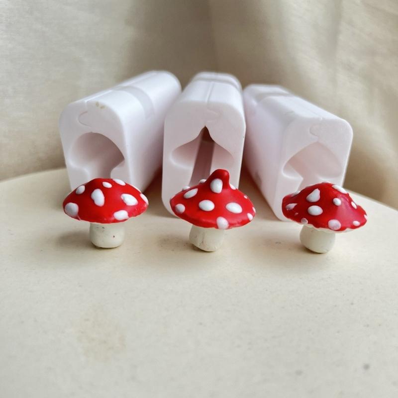 DIY Mushroom Shaped Bead Tool Creative Pendant Cradts Tool For Clay Earrings And Necklace Charm Creation