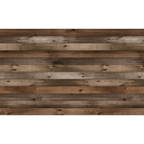 Peel-and-stick Table Decoration, 30cm X 150cm, Old Wood, Dark Brown (DBR)